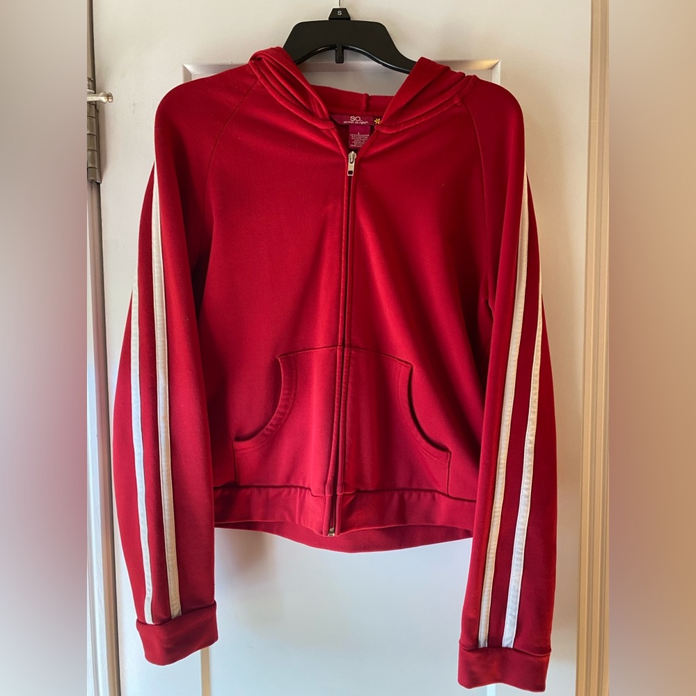 SO, Size L, Red Hoodie Zip Up